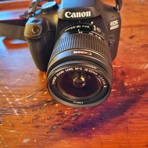 Canon EOS 4000D Black DSLR Camera